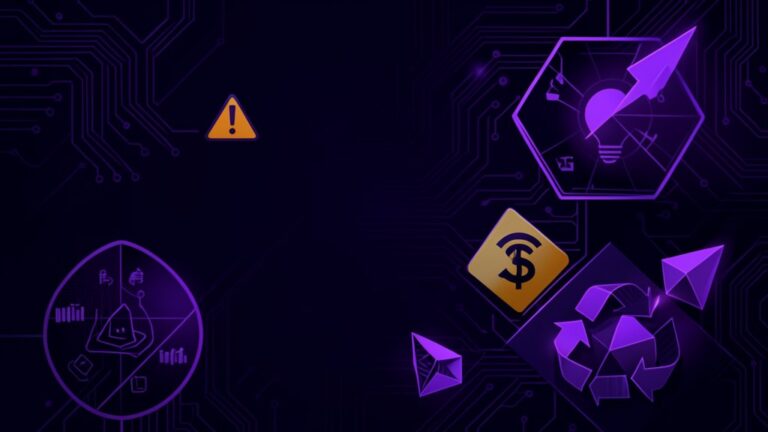 Abstract dark navy and purple graphic representing the hidden costs of cheap IT support for South African SMEs