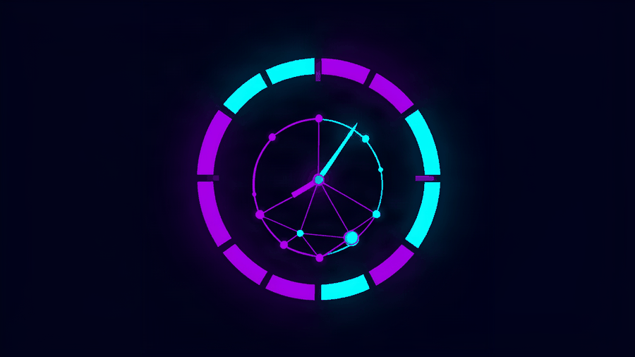 cyber incident response - abstract dark theme illustration